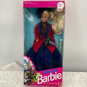 English Barbie Special Edition Doll Mattel 4973 Dressed For Horseback Riding Dol